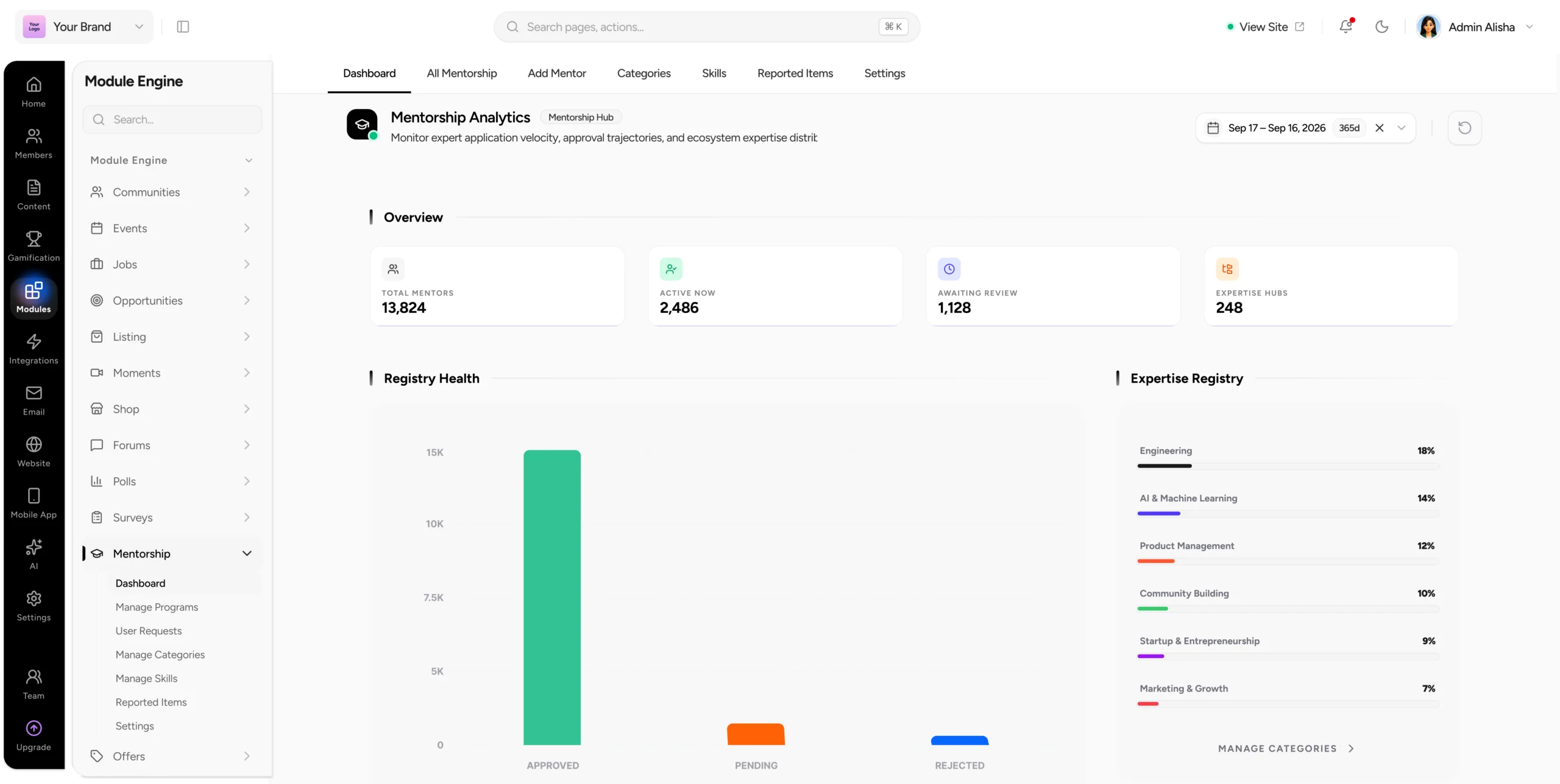 Mentorship desktop preview