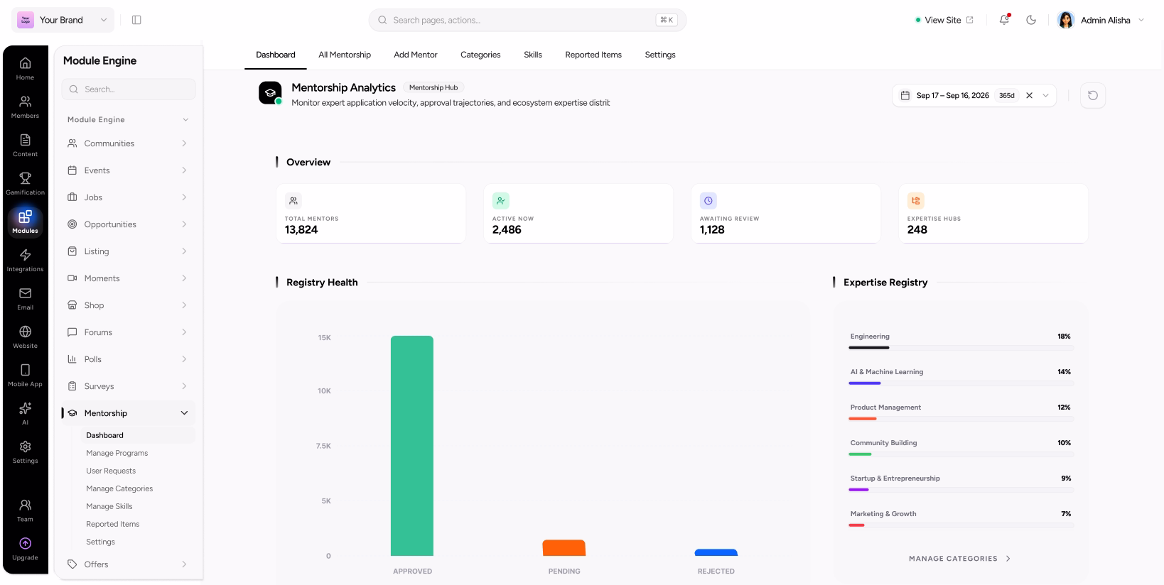 Mentorship desktop preview
