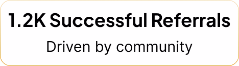 1.2K Successful Referrals Driven by community